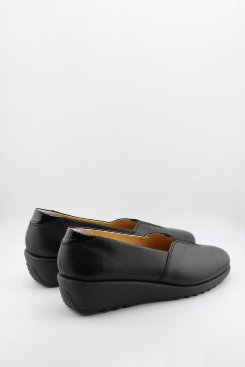 DFC Relax Comfort Wedge Loafers with Elastic Detail